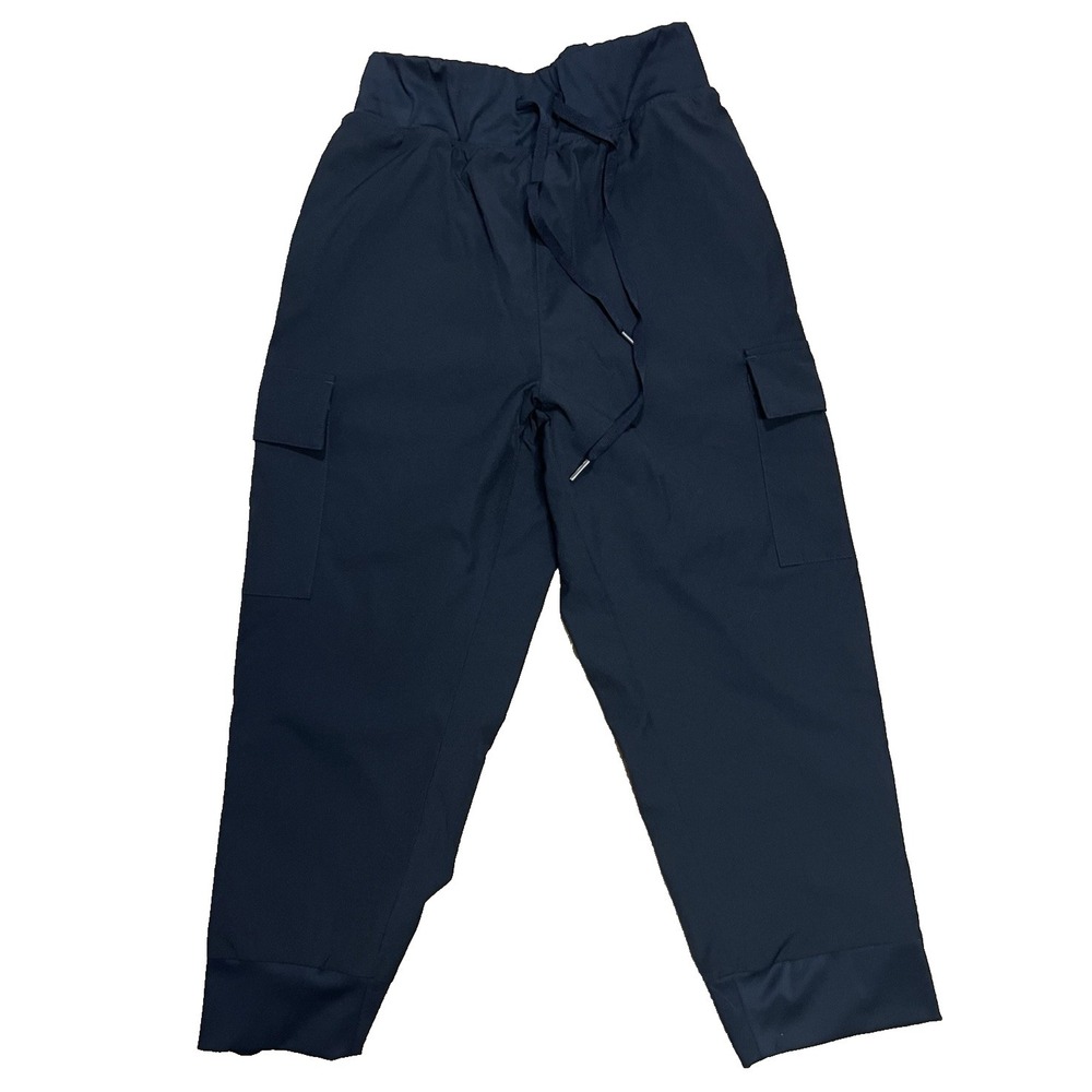 Willit Women's Cargo Hiking Capri Pants Black Small Lightweight Athletic
